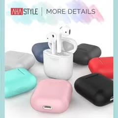 【送料無料】AirPods ケース エアーポッズ カバー かわいい 本体 シリコン アップル イヤホン シンプル 高品質シリコン 紛失防止 傷防止 AHAStyle