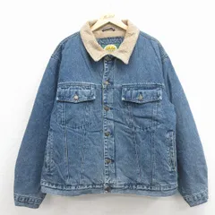 XL/古着 カベラス 長袖 デニム ボア ジャケット メンズ 00年代 00s 大きいサイズ コットン 紺【spe】 26jan17