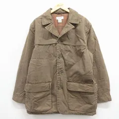 XL/古着 ジェイクルー 長袖 カバーオール メンズ 00年代 00s ダック地 ロング丈 コットン 薄緑系 内側フランネル【spe】 26jan17のサムネイル