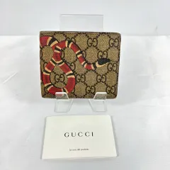 (正規品) GUCCI グッチ キングスネーク 二つ折り財布