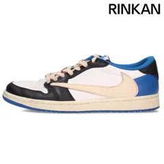 ナイキ ×トラヴィススコット Travis Scott  AIR JORDAN 1 LOW OG SP FRAGMENT DM7866-140 エアジョーダン1ローミリタリーブルースニーカー メンズ 28cm