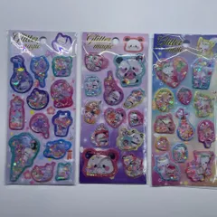 ウォーターシール 3枚 3Dぷっくり 可愛いシール　お尻シール　 w3（1）