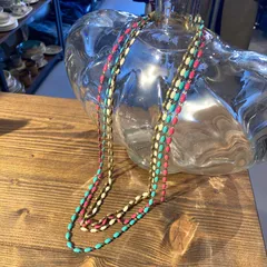 MP194) GARA 4連 ネックレス 約68cm カラフル レディース アクセサリー 現状品