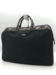 Burberry Black Label ボストンバック ブラック×ノバチェック - メルカリ