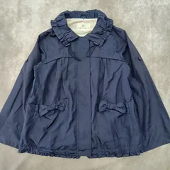 KUMIKYOKU　Lサイズ　ブルゾン　ウィンドブレーカー　リボン　メッシュ　オンワード樫山　組曲　【0211】