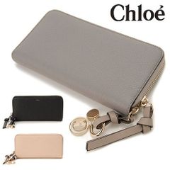 新品 Chloe クロエ 長財布 カシミアグレー アルファベットジップ 財布
