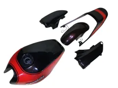 カワサキ　ゼファー400　ZR400C　タンク　Z2　社外　外装　セット　組み換え　流用　ドレスアップにも（中古）TOS-Z4619