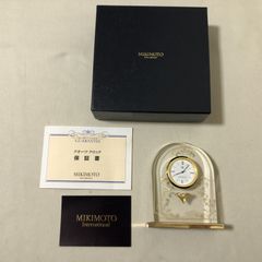 Mikimoto 花柄エングレービング 置時計 - メルカリ