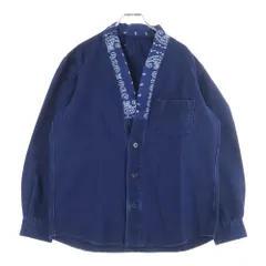 SOPH. (ソフネット) 20-21AW DENIM BIG BAND COLLAR SHIRT デニム ビッグバンドカラー 長袖シャツ インディゴ SOPH-202003のサムネイル