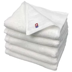 今治タオル フェイスタオル ふわりら 5枚セット ホワイト 約34×86cm 綿100% 吸水 吸水 速乾 柔らかい手触り 新品 未使用 白 まとめ売り まとめ買い