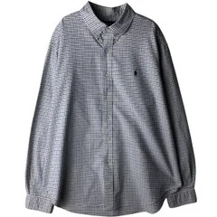 古着 ラルフローレン Ralph Lauren CLASSIC FIT クラシックフィット 長袖 ボタンダウンチェックシャツ メンズXXL相当/eaa618561
