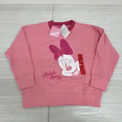 R809-56417 ディズニー公式 ミニー スウェット トレーナー ピンク 130cmサイズ