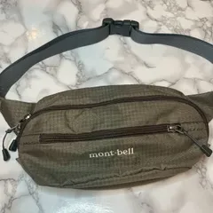 モンベル mont bell ウエストポーチ オリーブ ナイロン ボディバッグ アウトドア