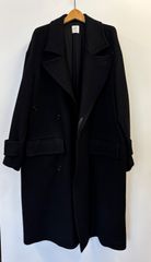 か*ー様 ANCELLM アンセルム ウール シルク カシミア コート ブラック