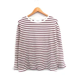 ハートマーケット HEART MARKET Tシャツ カットソー 長袖 コットン ボーダー F レッド 赤 /KT21