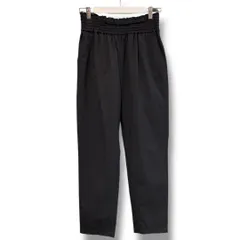 JOURNAL STANDARD ジャーナルスタンダード リネンナイロン ストレッチテーパードパンツ サイズ40 ブラック 黒 NO 25-030-400-9130-1-0 定価¥12100円 25年製 総ゴム レディース 夏 ゴーゴー古着マルイ草加店3494