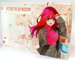 【中古】アクリルスタンド・アクリルパネル 中野五月 アクリルブロック 「五等分の花嫁×アトレ秋葉原 GOTO AKIBA!」