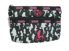 k03250822162　LESPORTSAC　レスポートサック　0　ブラック系×白×ピンク　　ファッション小物　ポーチ　通年