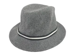 k03250822089　FILA フィラ　58cm　グレー×黒×白　　帽子　ハット　秋冬