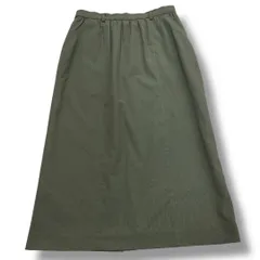 MACKINTOSH LONDON マッキントッシュ ロンドン コットン麻 オックスフォードスカート サイズ38 オリーブ NO G5S09-346-77 定価¥36300円 バックスリット タイト ひざ下 レディース 夏 ゴーゴー古着久喜倉庫店 草3495のサムネイル