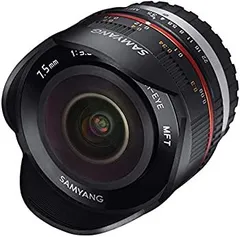 SAMYANG 単焦点魚眼レンズ 7.5mm F3.5 フィッシュアイ マイクロフォーサーズ用 ブラック