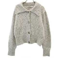 ZARA ザラ 長袖 ニットカーディガン L グレー レディース 古着