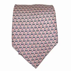 エルメス HERMES ヨット柄 ネクタイ シルク メンズ