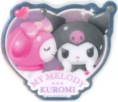 【中古】シール・ステッカー クロミ＆マイメロディ(ハート型) 「サンリオキャラクターズ MY MERODY KUROMI シークレットアクリルミラーシール」