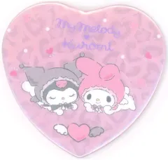 【中古】バッジ・ビンズ クロミ＆マイメロディ(C) 「サンリオキャラクターズ MY MERODY KUROMI シークレットハートホログラム缶バッジ」