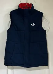アディダス ネイビー ダウン ベスト
