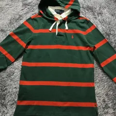 M A級 ユニセックス ポロ(POLO) ラルフローレン ラグビー フード付きTシャツ/@15