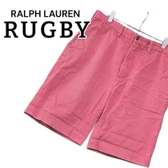 RALPH LAUREN RUGBY ラルフローレンラグビー ピンク メンズ パンツ ショートパンツ ハーフパンツ 半ズボン 短パン【Lサイズ】303KJ