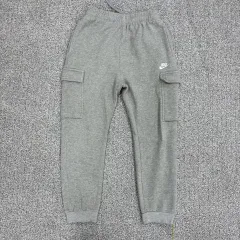 L NIKE 起毛 カーゴ ジョガー パンツ ポケット 0303J