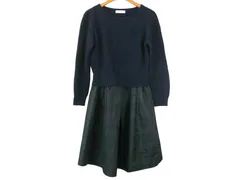 k05250827101　GREEN LABEL RELAXING　サイズ表記無し　紺×緑　　ワンピース or ドレス　ワンピース　秋冬