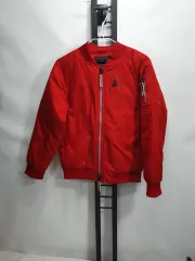 ナイキ ジョーダン キッズ 春 ブルゾン ジャケット ma-1 パイロットジャンパー ダウン アウター レッド 10 12y