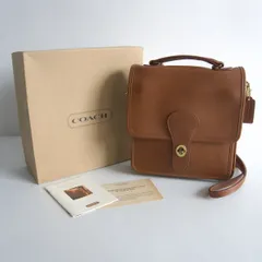 【雰囲気抜群】OLD COACH【1130/ターンロック レザー フラップ ショルダーバッグ】 ブラウン オールド コーチ s2602134