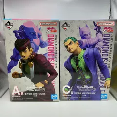 一番くじ　ジョジョの奇妙な冒険　2点セット　ダイヤモンドは砕けない　STAND RUSH！　A賞　東方仗助　C賞　川尻浩作　MASTERLISE　フィギュア　バンダイ　バンダイナムコ　（ME28-3750）