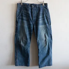 【名作】 RRL 【WABASH STRIPE PAINTER PANTS 】34 ウォバッシュ ストライプ ペインター パンツ ダブルアールエル 26030023
