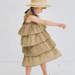 《新品》２WAYティアードフリルワンピース 90 100㎝ p.premier 子供服 スカート P317035