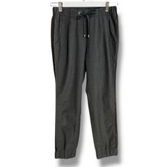 BRUNELLO CUCINELLI ブルネロクチネリ ジャガーパンツ ウエストゴム イタリア製 チャコールグレー サイズ38 レディース 春 秋 ゴーゴー古着久喜倉庫店 No.1544