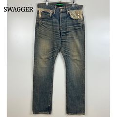 SWAGGER 赤耳 セルビッチ デニム 白パッチ 濃紺 W34 【美品】 - メルカリ