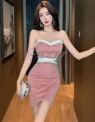 ????ミニドレス 谷間魅せ オフショルダー セクシー キャバクラ ラウンジ