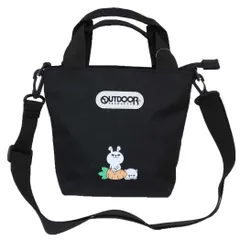 【メール便】ヨッシースタンプxOUTDOOR 斜め掛けかばん ショルダーバッグ 黒 YOSISTAMP アートウエルド プレゼント　かわいい キャラクター グッズ 