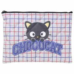 チョコキャット コスメポーチ キルティングポーチ カレッジロゴ サンリオ ワタナベ 小物入れ 化粧ポーチ キャラクター グッズ 