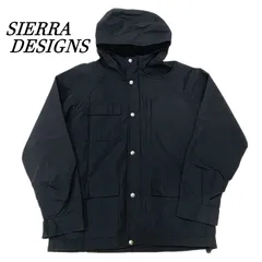 【美品】Sierra Designs シエラデザイン 【USA製 60/40クロス マウンテンパーカー】L BLK/ブラック