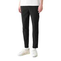 【新品】 ストレッチパンツ テーパードスタイル ドライストレッチ レーヨン混 ベルトループ付き 0