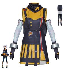 신품 미사용 젠레스존 제로 11호 코스프레 의상 ZZZ cosplay Zenless Zone Zero No.11 코스튬 풀세트 공장풍 가까운 미래풍 전투복 캐릭터 의상 이벤트 가장 할로윈 애니메이션 게임 레이디스