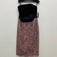 AP187　Diagram　ダイアグラム GRACE CONTINENTAL　グレースコンチネンタル　コードレースフラワーワンピース　レディース　ワンピース　レース　フラワー　花　ピンク　ブラック　 オケージョン　結婚式　パーティー　裏地あり　タグ付き　美品