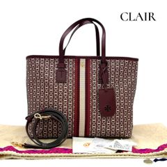 美品 トリーバーチ ジェミニリンク トートバッグ レッド TORY BURCH 