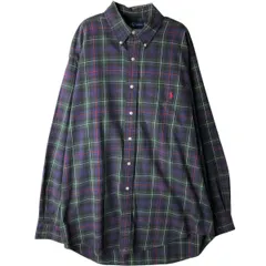 古着 ラルフローレン Ralph Lauren BLAKE 長袖 ボタンダウンチェックシャツ メンズL相当/eaa618541